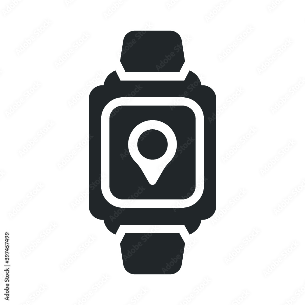 Location, smart watch icon Location, smart watch icon