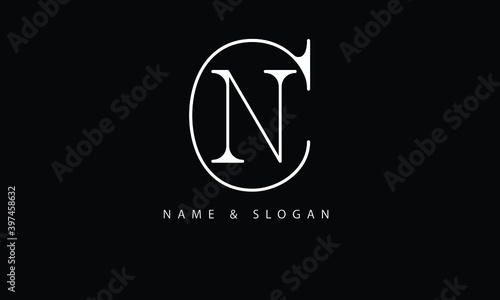 NC, CN, N, C abstract letters logo monogram