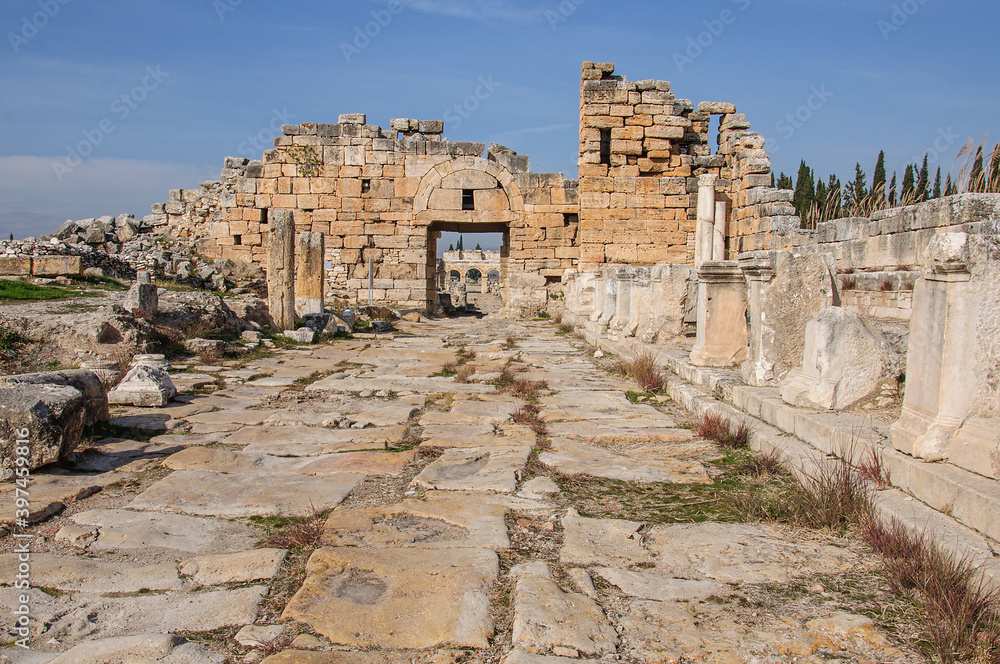 ancient city of Hierapolis. Turkey landmark ancient city of Hierapolis. Turkey landmark