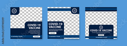 Collection of covid-19 vaccine social media posts. vaccine for covid-19. for the socialization of the covid-19 virus vaccination.