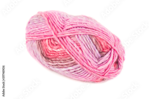Pink knitting yarn
