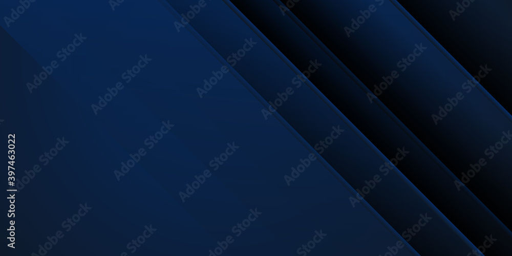 © Roisa - Blue abstract tech business corporate background with light stripes effect and 3d concept