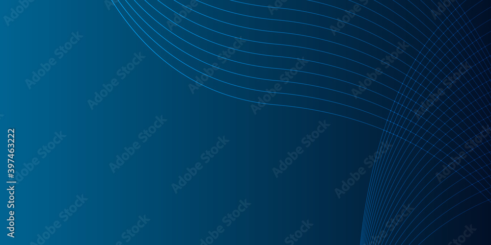 Naklejka premium Blue tech lines abstract business background. Vector illustration design for business corporate presentation, banner, cover, web, flyer, card, poster, game, texture, slide, magazine, and powerpoint. 