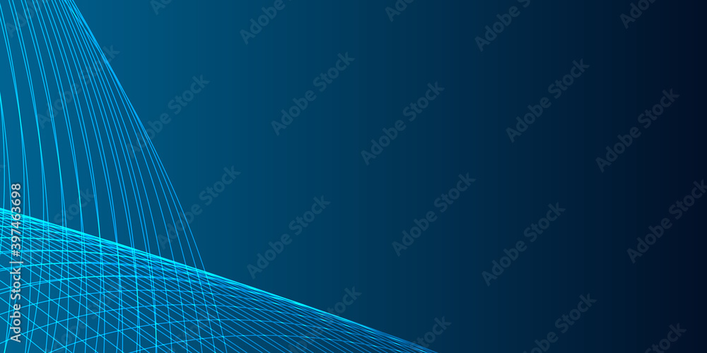 Blue abstract tech line background Blue abstract tech line background