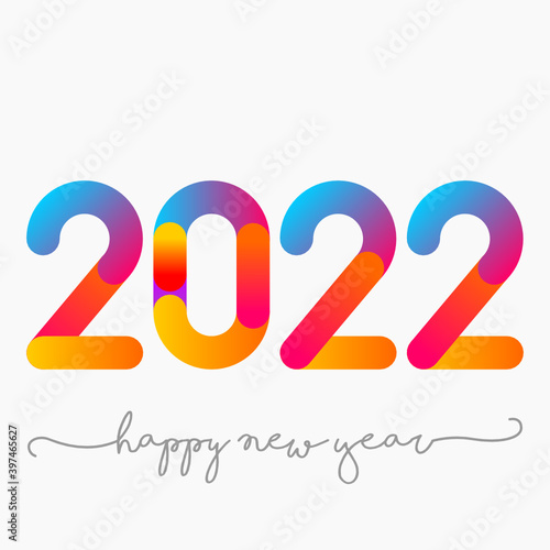 2022 - happy new year 2022 gold glitter