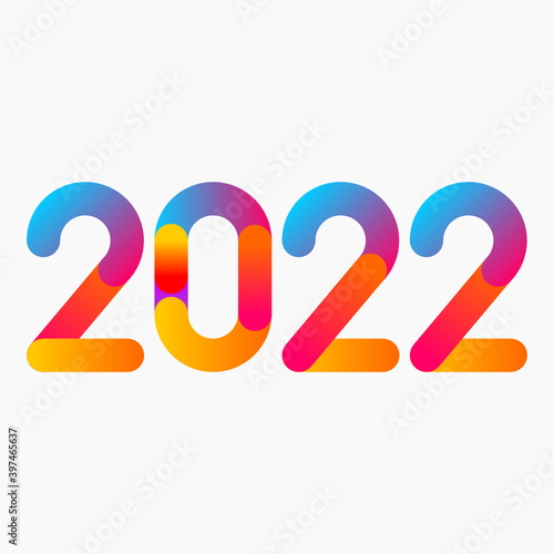 2022 - happy new year 2022 gold glitter