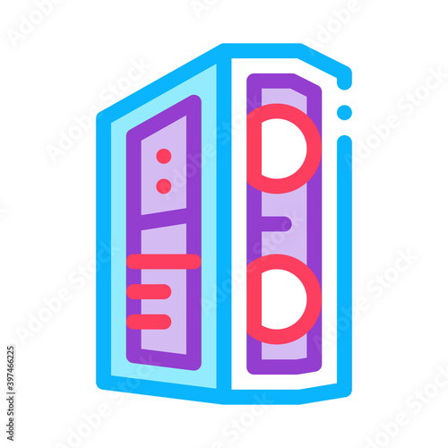 system unit computer color icon vector. system unit computer sign. isolated symbol illustration