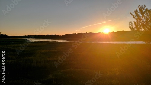 Sunset over the marsh