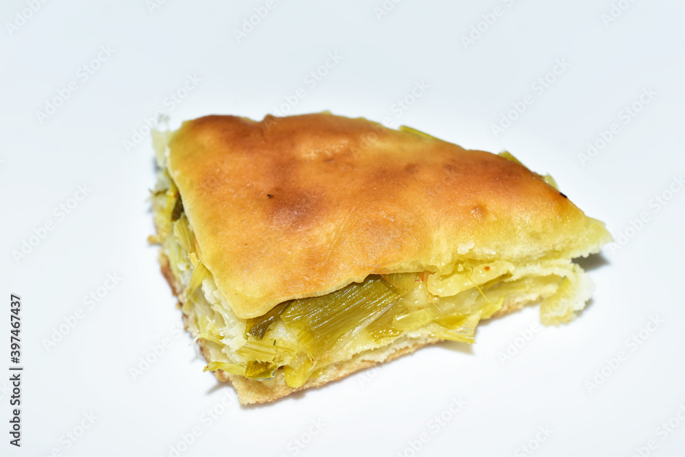 pastry with leek from the Balkan region