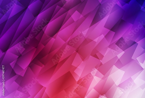 Light Pink, Red vector background in polygonal style.