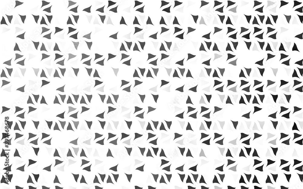 Light Silver, Gray vector backdrop with lines, triangles.