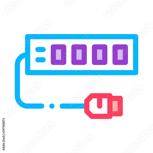 modem internet device color icon vector. modem internet device sign. isolated symbol illustration