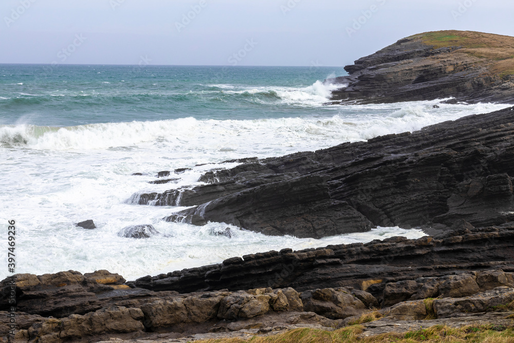 landscape in the coast in the north of spain