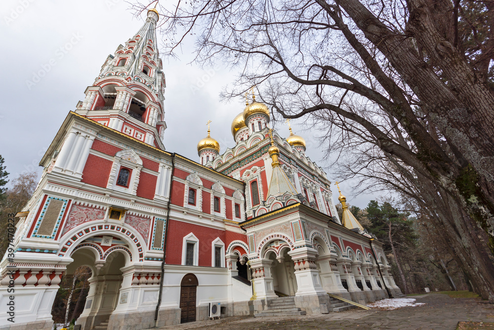 Russian church in town of Shipka, Bulgaria