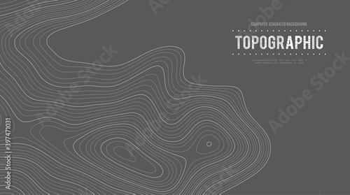 Grey contours vector topography. Geographic mountain topography vector illustration. Topographic pattern texture. Map on land vector terrain. Elevation graphic contour height lines. Topographic map