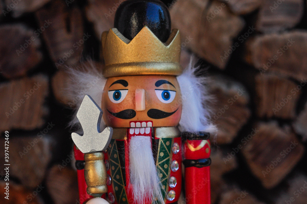 Obraz premium Nutcracker soldier waiting for christmas