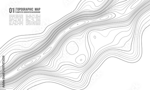 Grey contours vector topography. Geographic mountain topography vector illustration. Topographic pattern texture. Map on land vector terrain. Elevation graphic contour height lines. Topographic map