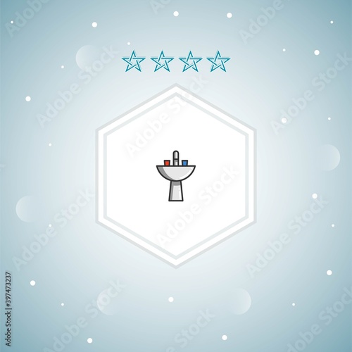 sink vector icons modern