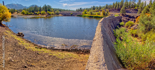 Crumbling Dam of McLellan Reservoir near Williams AZ photo