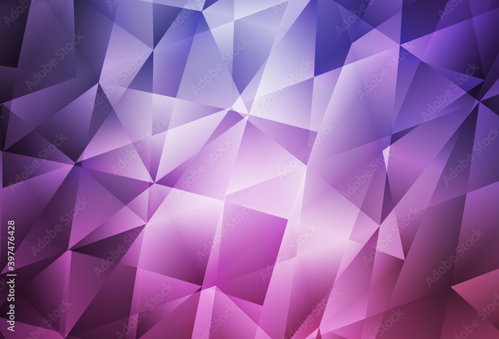 Light Purple, Pink vector low poly background. Light Purple, Pink vector low poly background.
