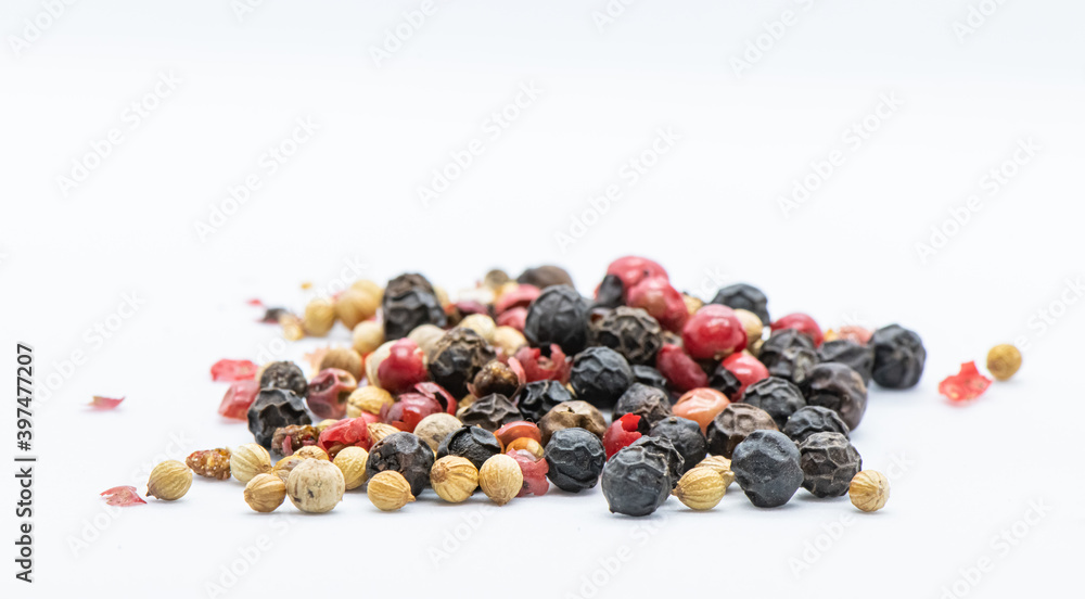 black and white pepper black and white pepper