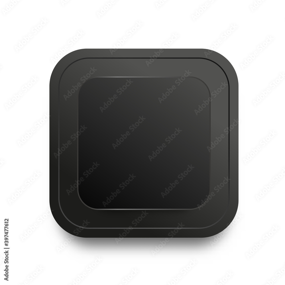Black Material Texture Template Button Web Icon Black Material Texture Template Button Web Icon