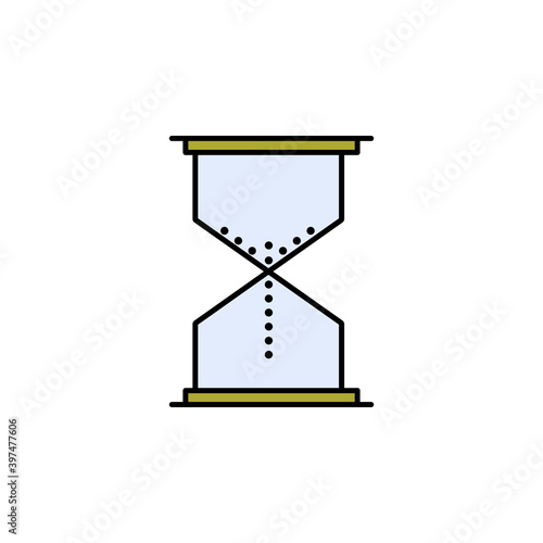 hourglass, clock, time icon. Signs and symbols can be used for web, logo, mobile app, UI, UX