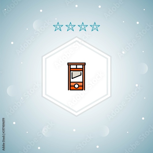 guillotine vector icons modern