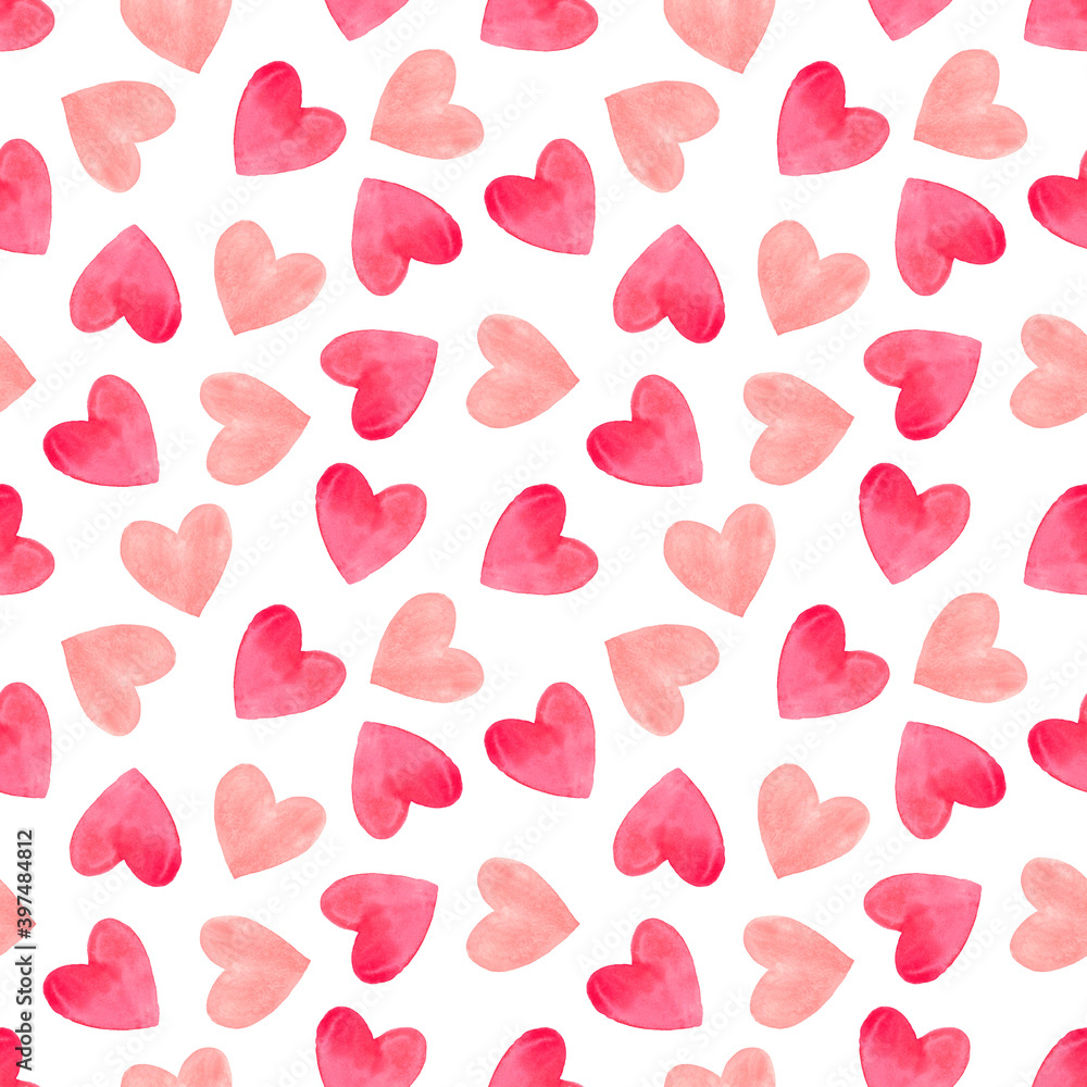 big pattern hearts red coral big pattern hearts red coral