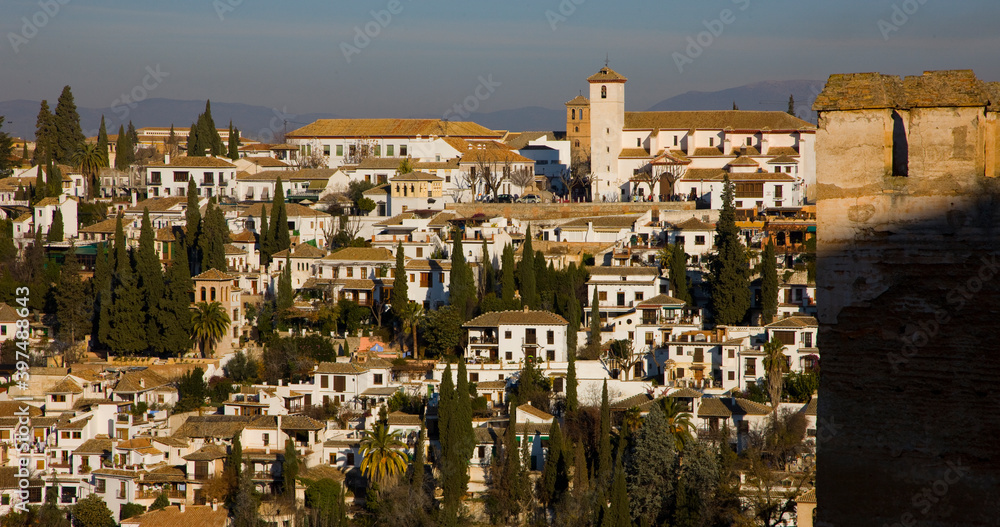 Obraz premium Alhambra, UNESCO World Heritage Site. Granada City. Andalusia, Southern Spain Europe