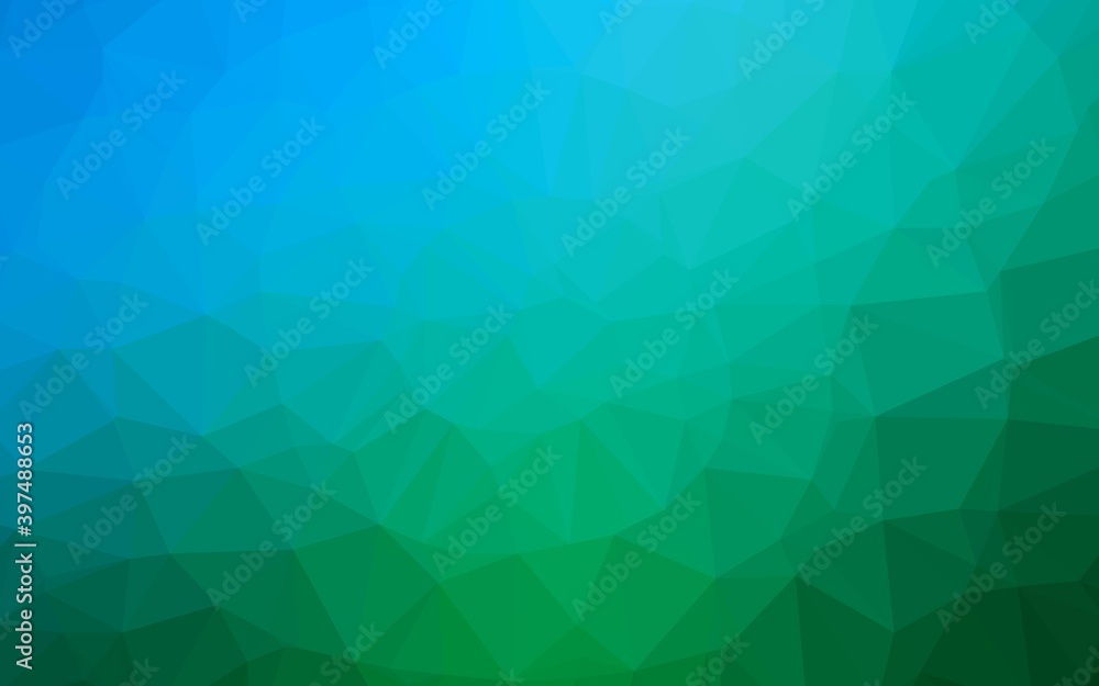 Light Blue, Green vector abstract polygonal layout. Light Blue, Green vector abstract polygonal layout.