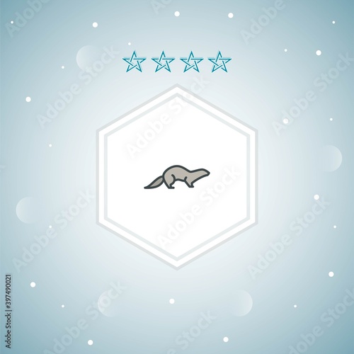 mink vector icons moderns