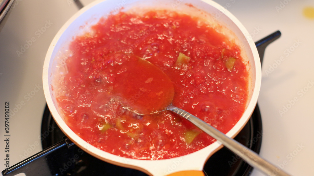 tomato sauce in a bowl tomato sauce in a bowl