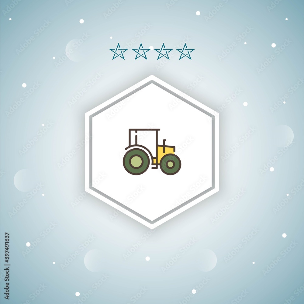 tractor vector icons modern