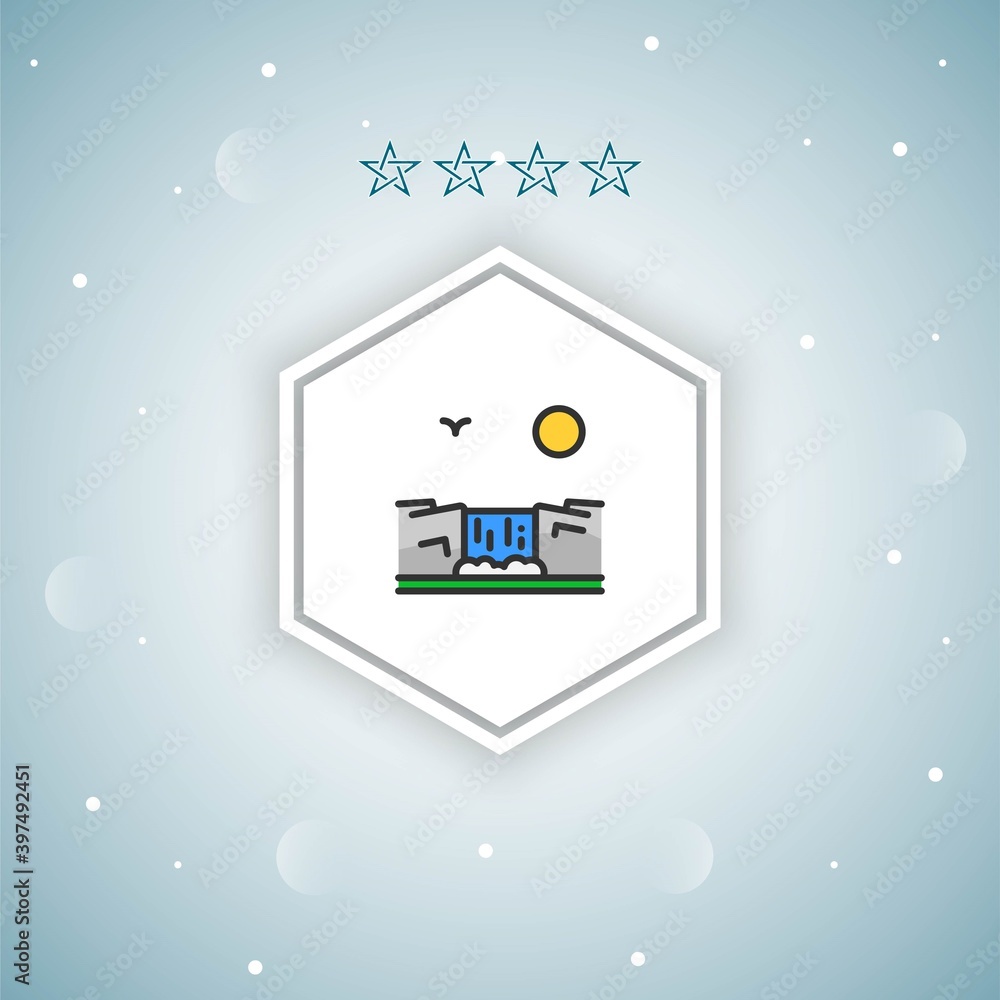 waterfall vector icons modern waterfall vector icons modern