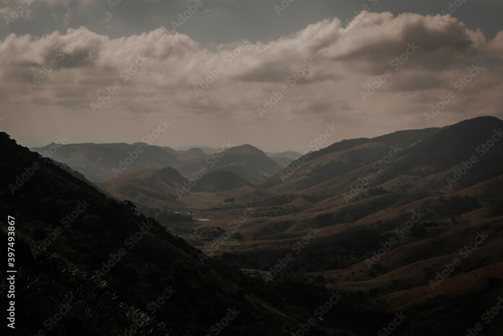 Fototapeta premium clouds over the mountains