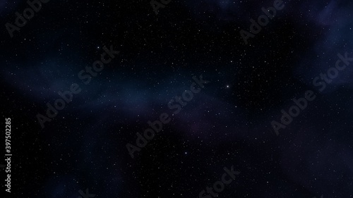 nebula gas cloud in deep outer space, Science fiction illustrarion, colorful space background with stars 3d render 