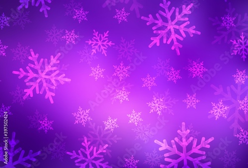 Light Purple, Pink vector layout in New Year style.