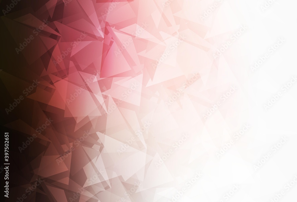 Naklejka premium Light Pink, Red vector triangle mosaic template.
