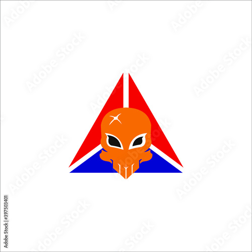 skull logo templet vector icon 