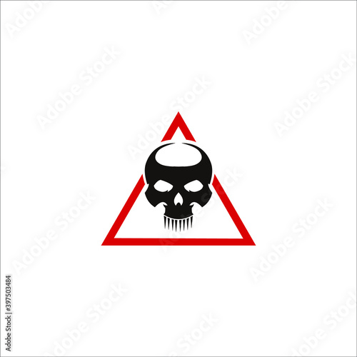 skull logo templet vector icon 
