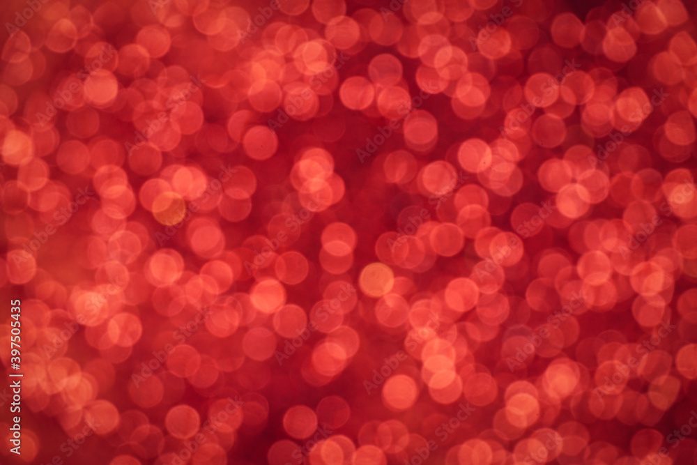 Abstract blurred background with red bokeh circles for Christmas background. Abstract blurred background with red bokeh circles for Christmas background.