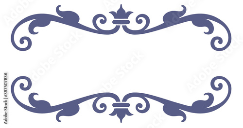 ビンテージ、アンティークな装飾フレーム。ベクター素材