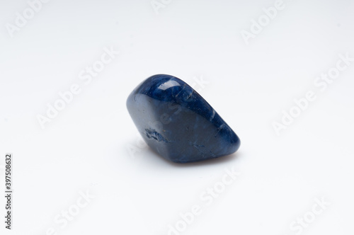 Natural sodalite on white background