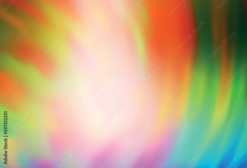 Fototapeta premium Light Multicolor vector blurred bright template.