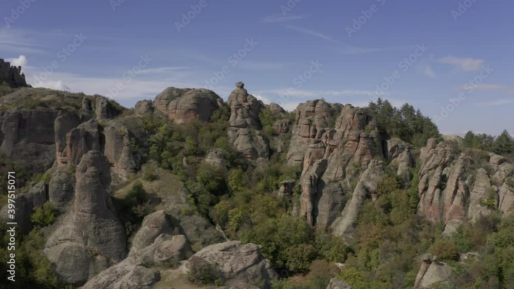 Aerial, Belogradchik Fortress And Rocks, Bulgaria Aerial, Belogradchik Fortress And Rocks, Bulgaria