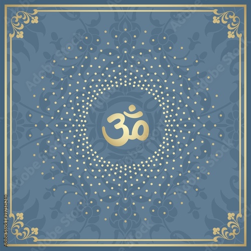 aum syllable , paisley design ,Hinduism , India	