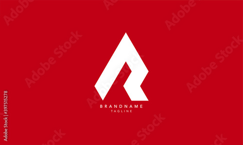 Alphabet letters Initials Monogram logo RA, AR, R and A