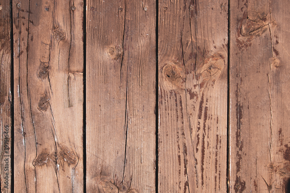 Naklejka premium Weathered Wood Deck Texture