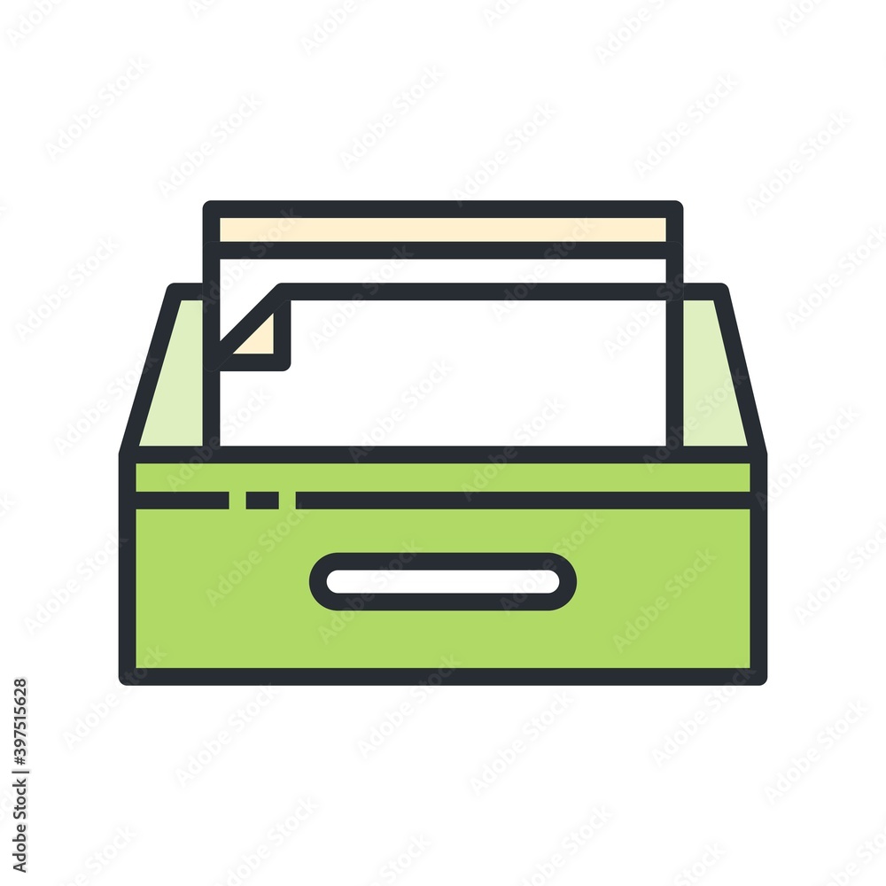 Bookkeeping / Accounting Icon. Flat vector illustration. Bookkeeping / Accounting Icon. Flat vector illustration.